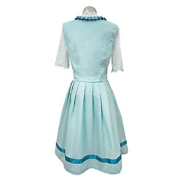 S-3XL Clearlove Naisten Saksalainen Dirndl-mekko Puvut Baijerin Oktoberfest Halloween Karnevaaliin (3XL Vaaleanvihreä)