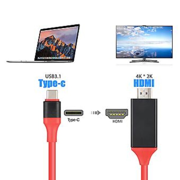 MHL USB Typ C till HDMI 1080P HD TV Kabel Adapter För Samsung Motorola Android LG( )