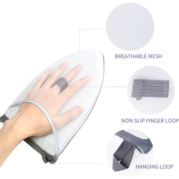 2 stk. Tøjdamper Strygehandsker, Vandafvisende Anti-Damp Handske