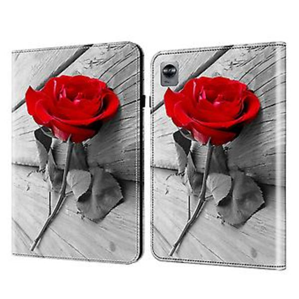 Målat Läderfodral för Xiaomi Redmi Pad 10.61 (Ros)