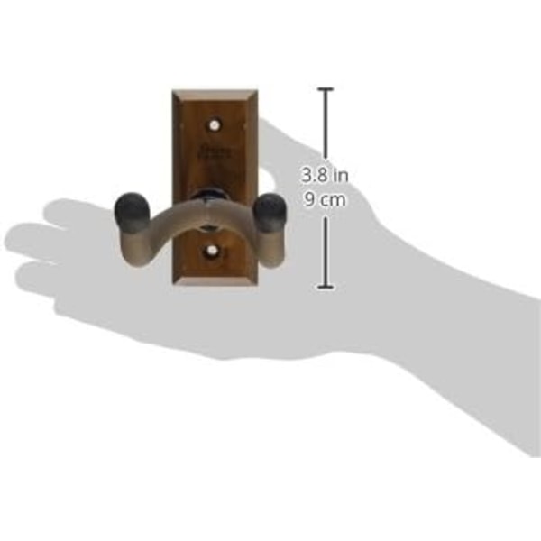 Hem- och studiogitarrklämma (väggmontering), 1-pack brun valnöt