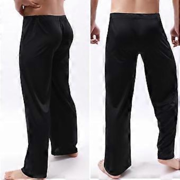 Yoga Bukser Herre Snøring Sports Pustende Ren Farge Herre Sportsbukser Herre Klær (2XL kaffe)