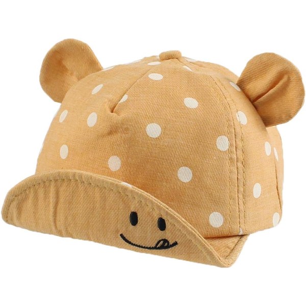 Bomull Baby Cap för Flicka Pojke Barn Solhatt Justerbar Cap Vår