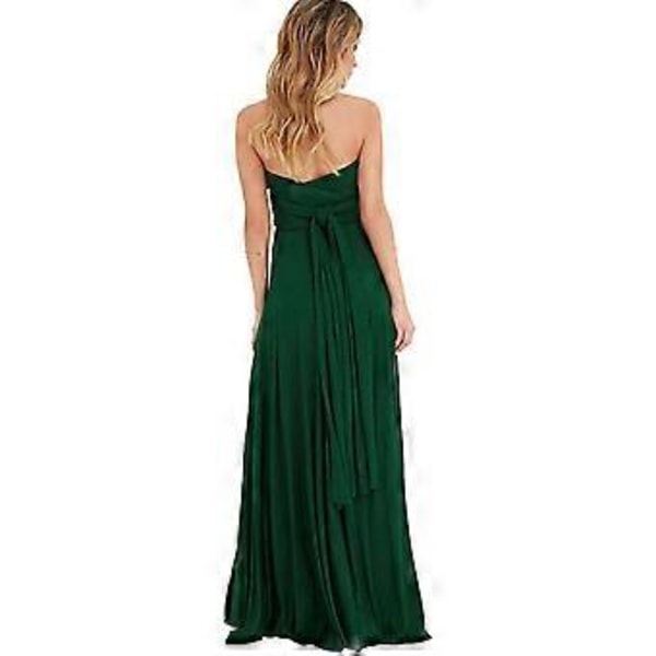 Kvinnors Aftonklänning, Multi-Way Wrap, Brudtärna, Formell, Lång Maxi, Omvandlingsbar Klänning (XL Champagne)