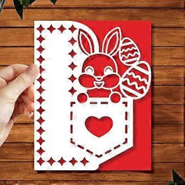 Påskehare Metal Skæreforme Stencil DIY Scrapbooking Album Papir Kort Skabelon Form Prægning Håndværk Dekoration