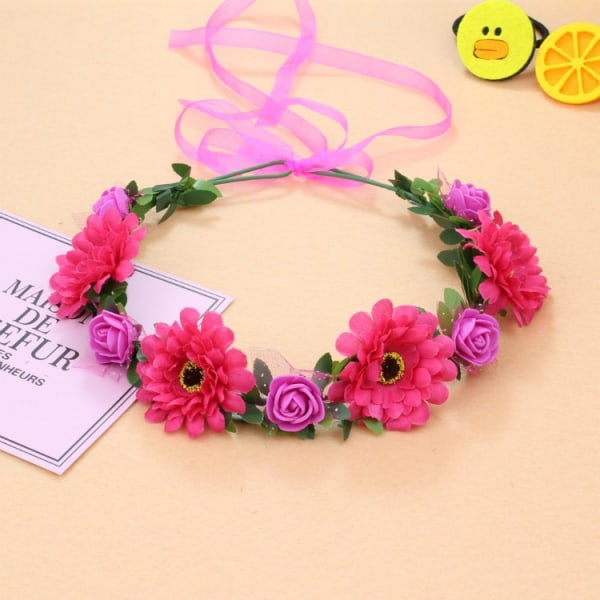 4 stk. Simulering evighetsblomster koreansk stil brudekrans hode