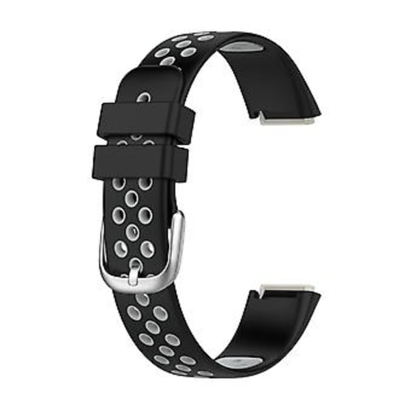 Silikonarmband till Fitbit Luxe (Svart Grå)