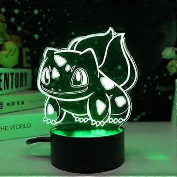 Enhjørning (D) 3D Illusion Natlys Legetøj, 16 Farver Skift Smart Touch & Fjernbetjening, Hjem Decor LED Sengelampe Bordlampe, Jul Fødselsdag