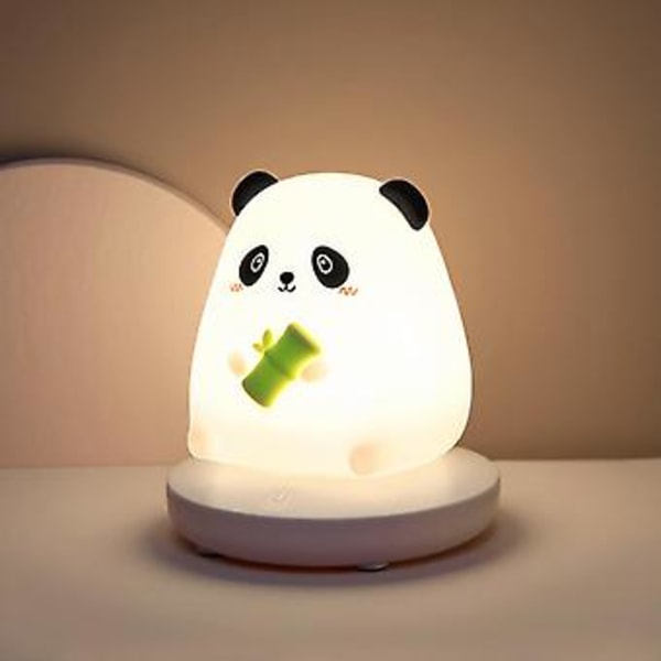 Sööt Öölamp Lapsele, Armas Panda Öölamp Pehme Silikoon