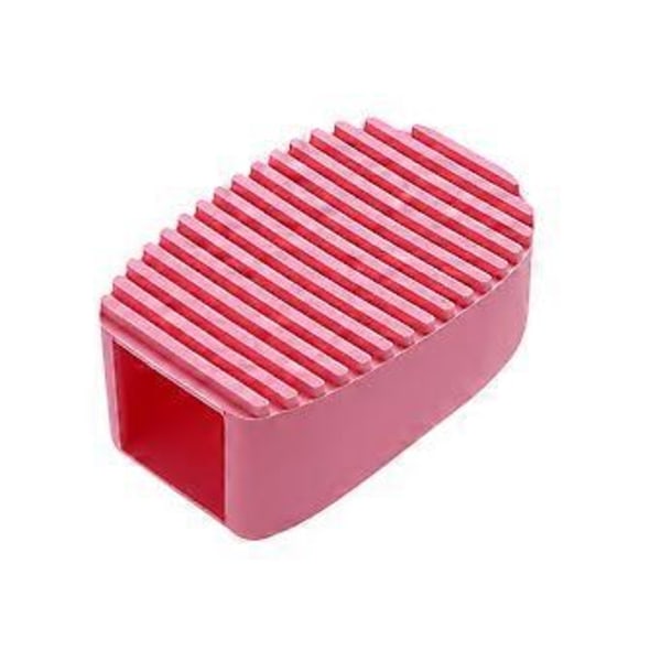 Silikon Tvätbräda i Godisfärg Kreativ Mini Handhållen Tvätbräda Multifunktionell Tvättrulle Kläder Tvättrullar (Rosa)