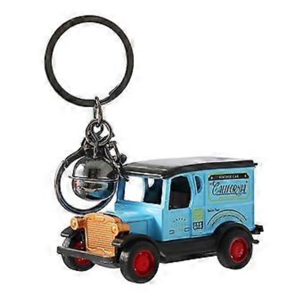 Retrotyylinen miniauto-riipus avaimenperä autoharrastajille, ihanteellinen ainutlaatuinen lahja tai tyylikäs laukkukoru Punainen (Punainen)