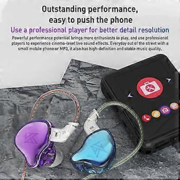 KZ-EDC In-Ear Hodetelefoner Uten Mikrofon (Fargerike)