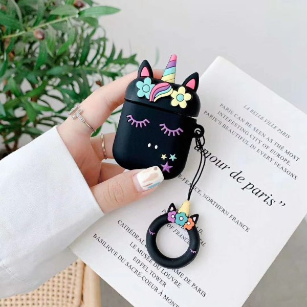 Kotelo Airpod 2/1 Söpö Hauska Piirretty Suojakuori Nainen C