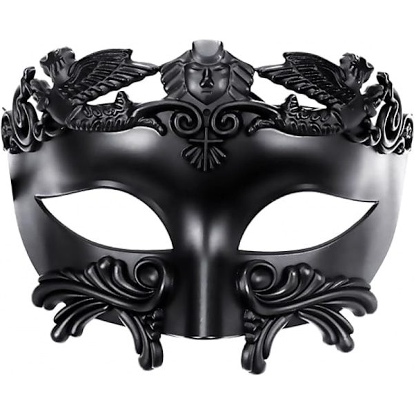 Antik grekisk spartan krigare romersk maskeradmask män venetiansk mask bröllop balmask Mardi Gras M