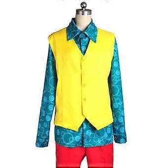 Män Joker Arthur Fleck Clown Cosplay Kostymer (S)