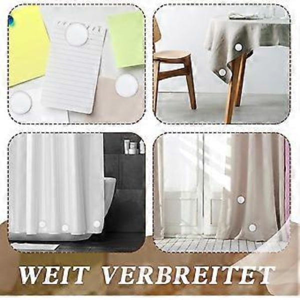12 kpl Vahvoja Magneettisia Suihkuverhon Painoja, Pyöreät Magneettiset Verhon Painot, Estävät Verhon Vuorauksen Lehahtamasta