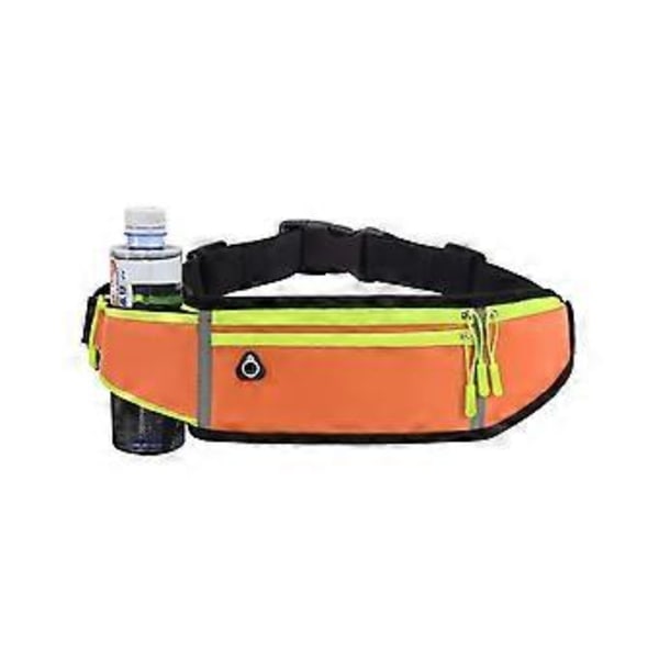 Bästa Erbjudandet-Midjeväska Bälte För Män Kvinnor Sport Löpning Portabel Mini Multi Ficka Hög Elasticitet Elastisk Vattentät Magväska (11cm Orange)