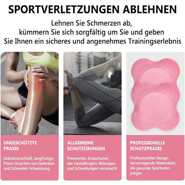 Pearl sjælden skridsikker yogamåtte helt ny albuepude knæbeskyttere