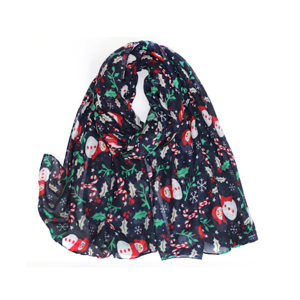 Jul Infinity Scarf Lättviktig Loop Sheer Scarves för Kvinnor
