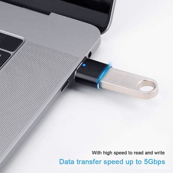USB C til USB-adapter (4 stk.), USB C-han til USB 3.0-hun High Speed ​​OTG