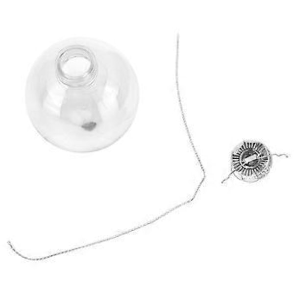 10 stk/sett Dekorative Hengende Kule Gjenbrukbare Fyllbare Transparente Julekuler for Feriefest 8cm