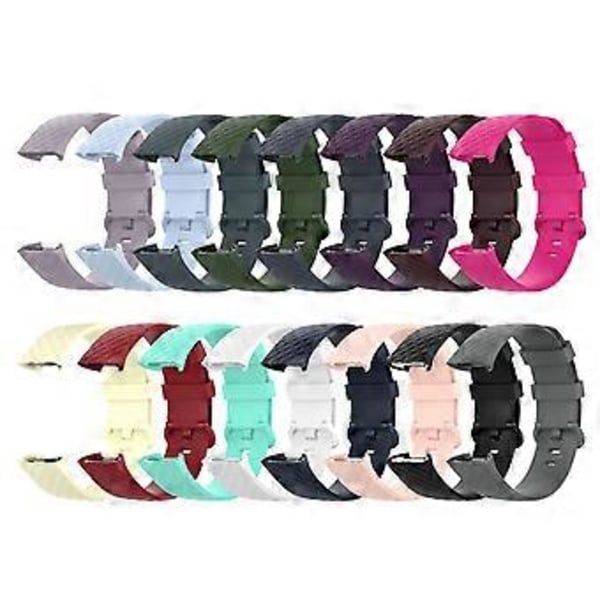 Pehmeä älykellon ranneke urheiluranneke korvaava Fitbit-Charge 3/4:lle (S Oliivinvihreä)