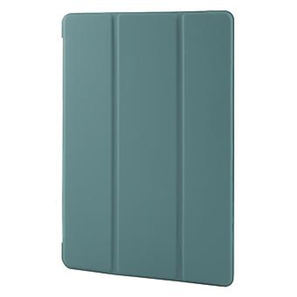 Tri-fold Läderfodral för Samsung Galaxy Tab A9+ (Mörkgrön)