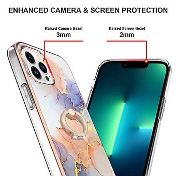 IMD TPU støtsikker etui for iPhone 15 Pro (Hvit)