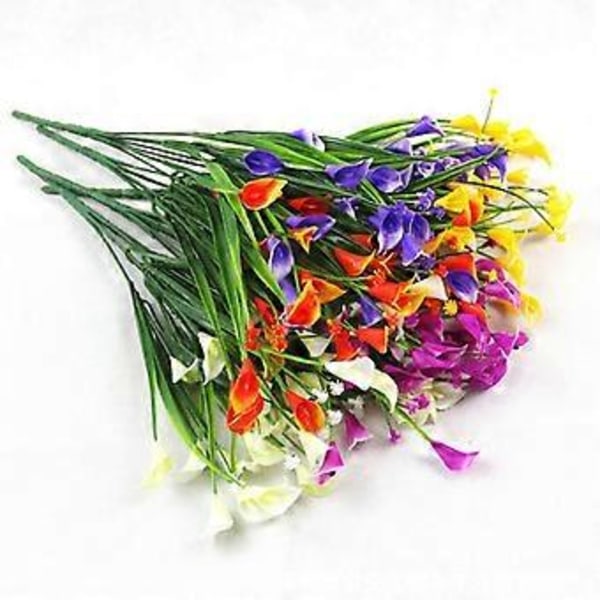 1kpl Keinotekoinen Gypsophila Kalla Liljat Kukat Kasvi Häät Juhlat Kodin Sisustus Qinhai(Valkoinen)