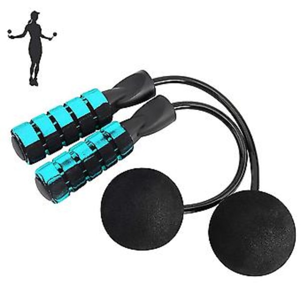 Trådlöst hopprep, trasselfritt, snabb hastighet, hopprep kompatibelt med fitness (Blå)