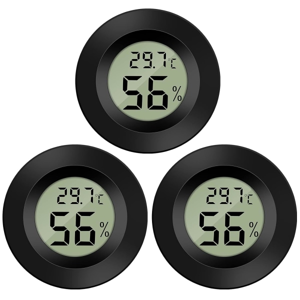 Mini digital LCD-termometer hygrometer temperatur fuktighet -50~