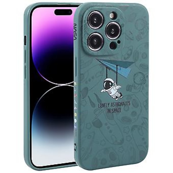 Silikonfodral för iPhone 14 Pro (Flerfärgad)