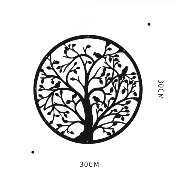 Et livstræ hjemmekunst logo vægindretning boligindretning vægophæng h