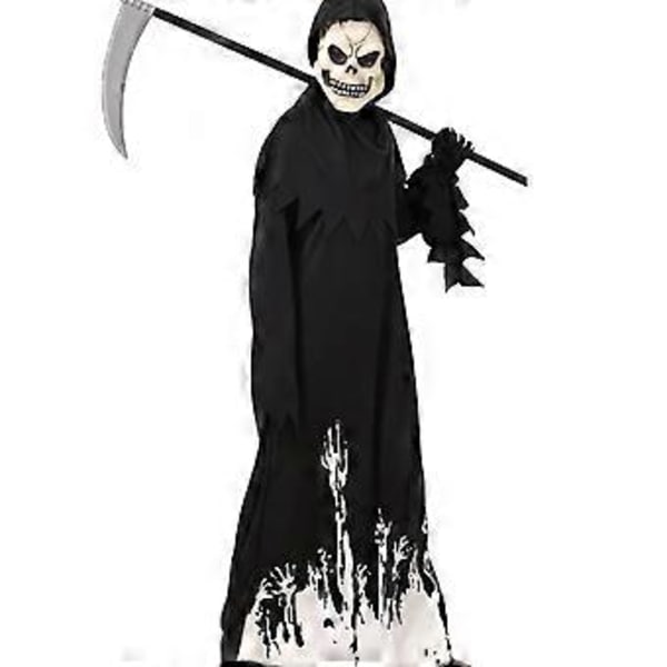 Lasten Kuoleman Asu Halloween Kuoleman Viitta Viikate Asu Lasten Kuoleman Asu Lapsille Pojille Tytöille Z 009 XL(XL Z 009)