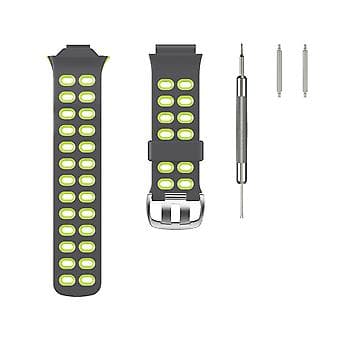 Til Garmin Forerunner 310XT Silikon Urrem (Grå Grøn)
