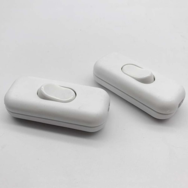 2 stk. Bi-polar Inter Rocker Switch 6A 250V Rocker Switch Dimmer/L