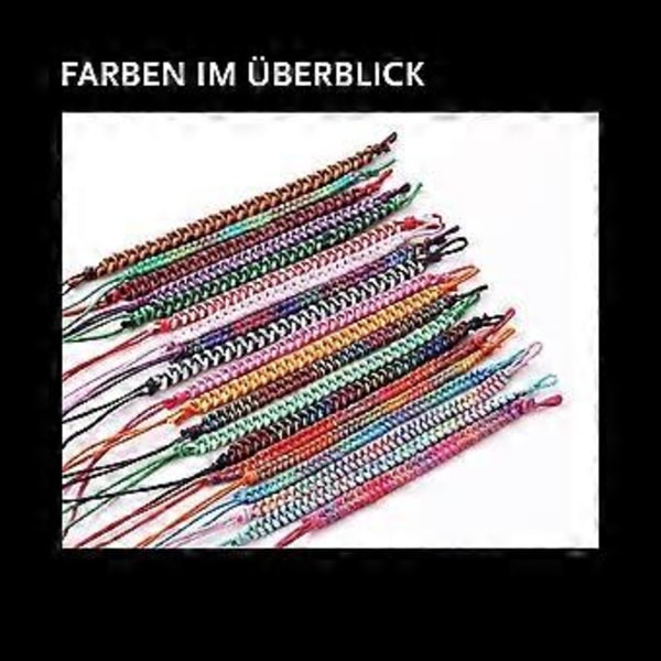 12 Fargerike Unisex Vennskapsarmbånd Partnerarmbånd modell selectionsky blue(FARGE 1)