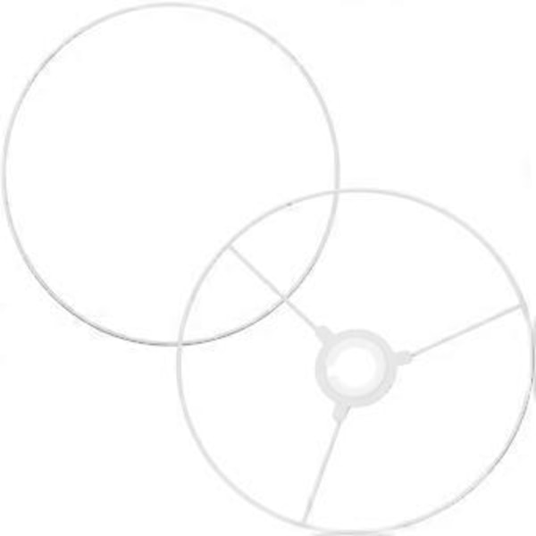 1 Sæt Lampeskærm Ramme 25cm Lysekrone Lampe Fikseringsring DIY Trommering Lampeskærm