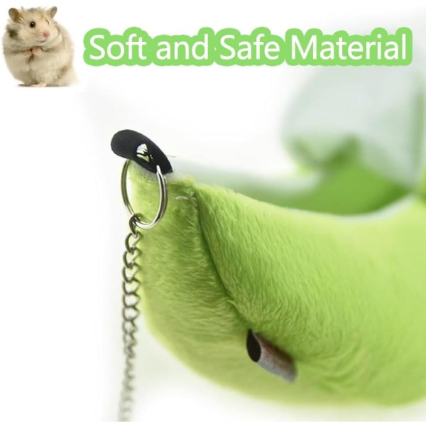 (Banangrön)  Banan Hamster Säng Hus Hamster Hängande Gunga Be