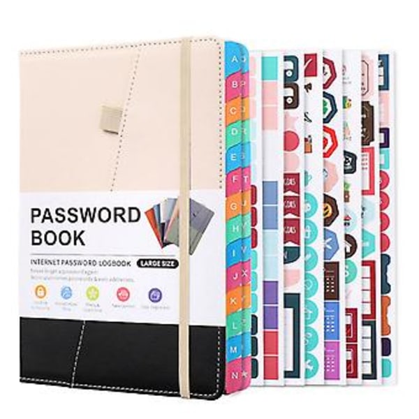 Password Keeper Book With Alphabetical Tabs For Seniors, Password Notebook For Internet Website Add