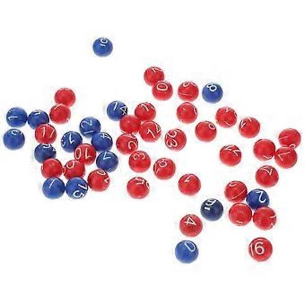 49 stk. plastik lotteri spilkugler sjove bingo spilkugler lotteri spil nummer kugler