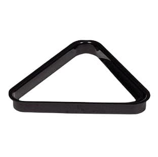 Svart plasttrekant 57 mm
