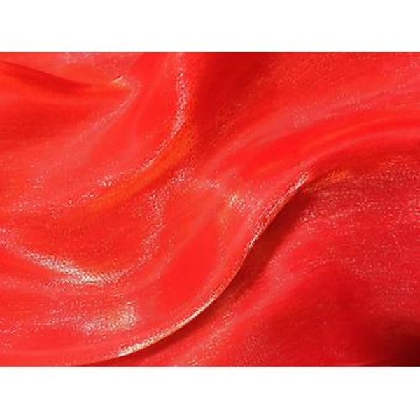 Iriserande Wrap Stole Sjal för Bröllop Brud Brudtärnor Baler & Fester - Röd
