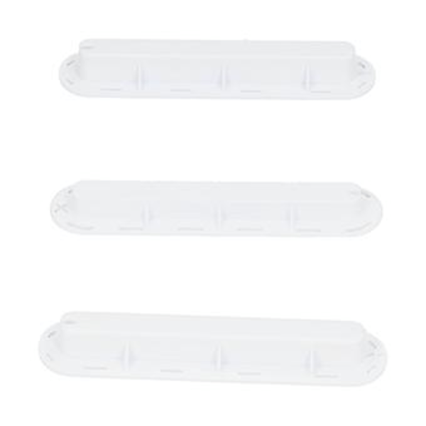 3 st/set Surfbräda Roder Spår Plast Fenbox Plug Fenplugg Bas med Skruvar Vit