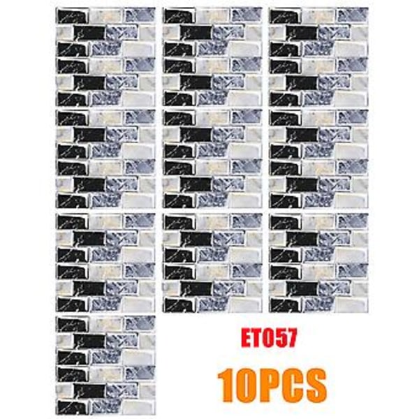 10 KPL Suuri Pehmeä Tiili Seinätarra Itseliimautuva Vedenpitävä Paneeli (20*20cm ET057)