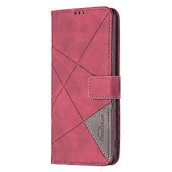 BINFEN COLOR BF05 til Infinix Note 40 etui stativ pung PU læder geometrisk telefoncover (stil D)