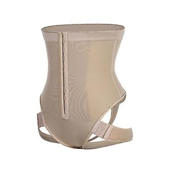 Cuff Tummy Trainer Femme Ekstraordinær Shapewear 2-i-1 Højtaljet Hip Lifting Bukser (L Aprikos)