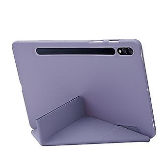 Lærtablettveske for Samsung Galaxy Tab S9+ (Lavendel)