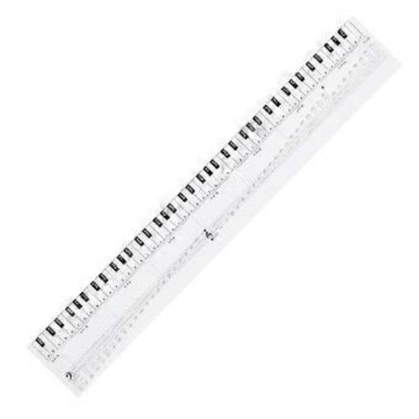 Keyboard Piano Finger Simuleringsøvelse Guide Læremiddel 88 Tangent Notekart