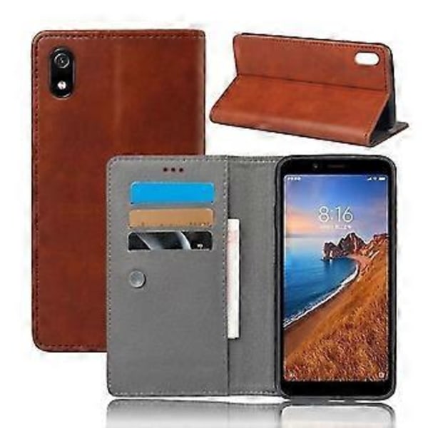 Xiaomi Mi 6 Multifunktionelt Læder Etui Cover - Brun